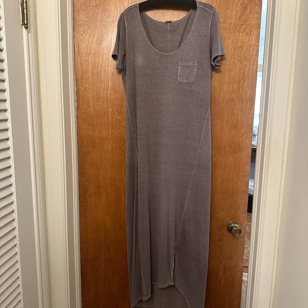 Mauve Cotton Long Dress by Poetry